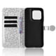 thumbnail image 2 of Funda Cartera Lunares Motorola Moto G77 con Tarjetero, Correa y Soporte Plata, 2 of 6