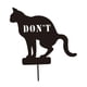 thumbnail image 4 of Se?al De Prohibición De Caca De Gato Con Estaca, Decoración De Patio De Gato, Hierro Para Exterior, 4 of 5