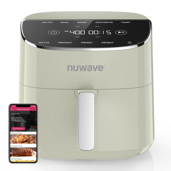 Air Fryer Nuwave Brio Plus, 8 litros, sin PFAS, 150 crema preestablecida