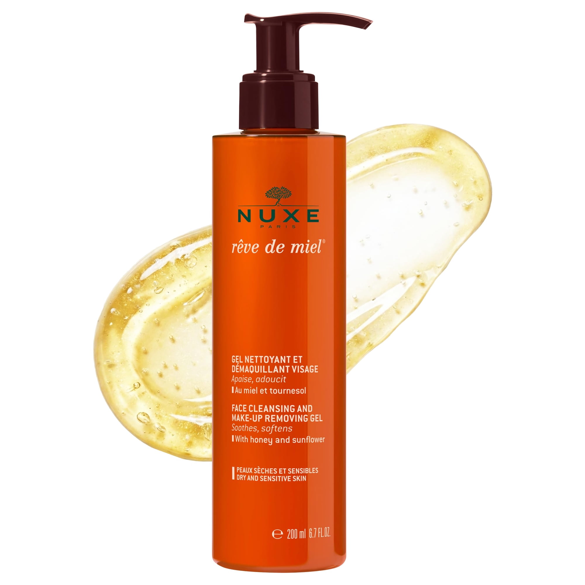 Gel Limpiador Facial Y Desmaquillante Nuxe Rêve De Miel