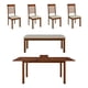 thumbnail image 2 of Juego De Comedor Qatar 1800 + 4 Sillas + 1B Marron H, 2 of 11