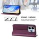 thumbnail image 3 of Funda Billetera con Soporte para Xiaomi Redmi Note 14 4G Bloqueo RFID Plegable Violeta, 3 of 6