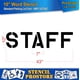 thumbnail image 2 of Plantilla Stencil ProStore 25 cm STAFF Profesional, 2 of 4