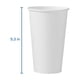 thumbnail image 3 of Vaso Caliente De Papel Foodservice 316 W 500 Ml Blanco Paquete De 1000, 3 of 4