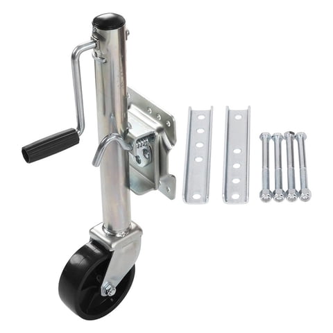 Genérico - Pata Carro Arrastre Rueda Maniobrable Enganche