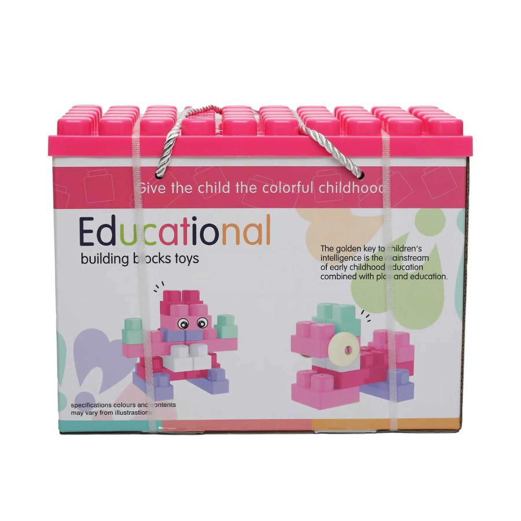 Click Ventas - Caja De Bloques Educacional 80pcs Coloridos Niños