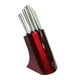 thumbnail image 1 of Set De Cuchillos Con Soporte 6 Piezas Burgundy, 1 of 3