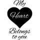 thumbnail image 1 of Decomural My Heart Belongs To You Embellished Love WS-33000, 1 of 2