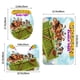 thumbnail image 3 of El Árbol Familiar de los Croods Juego de 3 alfombras de baño de coral fleece: tapete de baño + alfombra de inodoro en forma de U + funda de tapa de inodoro en forma de O, 3 of 6