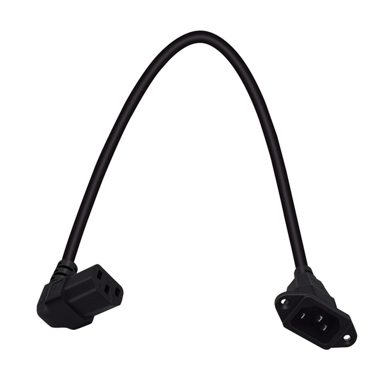 Magideal - Cable De Alimentación C14 A C13 Enchufe C14 De A Enchufe C13, Cable De Extensión De Fuente De Alimentación, Cable De Extensión Negro Duradero 30 Centimetros