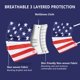 thumbnail image 2 of Mascarillas desechables Borje Patriotic, 3 capas, bandera de EE. UU., 50 unidades, 2 of 7