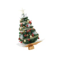 Magideal - De Navidad En Miniatura, Mini De Navidad De Mesa Con Adornos Colgantes, De Navidad De Escritorio Para Oficina, Interior, Apartamento 60Cm Verde