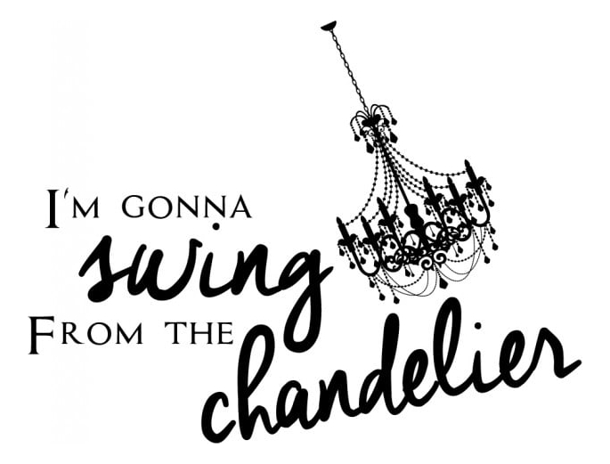 Rienda Libre Graphics - Decomural Swing From The Chandelier Lorde Ws-44057
