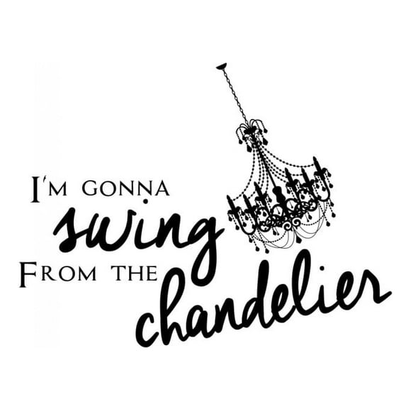 Decomural Swing From The Chandelier Lorde WS-44057