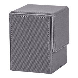 Magideal - Estuche De Piel Sintética Para Naipes, Caja Organizadora Para Billetes, Tarjetas De Visita Y Postales. Gris