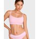 thumbnail image 2 of Bralette INLYRIC de Algodón Sin Aros Sin Costuras Rosa Talle Grande, 2 of 5