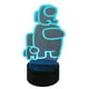 thumbnail image 1 of Lampara Ilusion 3d Among Us De 7 Colores Base Touch, 1 of 6