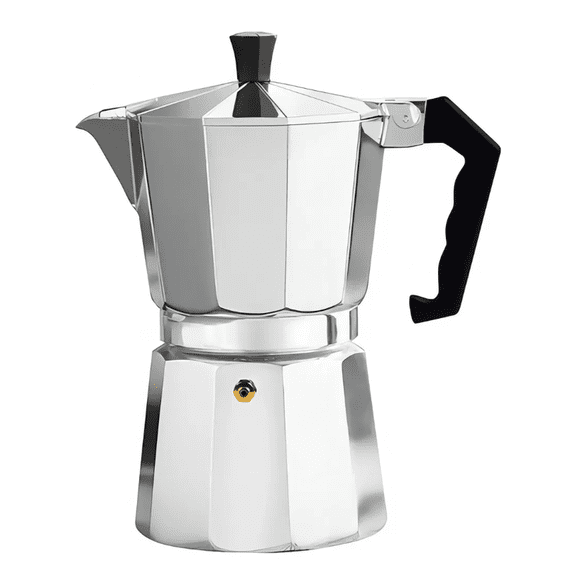 Cafetera Italiana De Aluminio 6 Tazas Cafe Desayuno Gris Gris