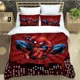 thumbnail image 1 of v1926 Bed Sheets Cartoon Spider-Man print Bedding Sets exquisite bed supplies set duvet cover bed comforter set bedding set luxury birthday gift 3-Piece Bedding Set (1 Duvet Cover + 2 Pillow Shams) Be, 1 of 5