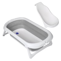 Bbqool - Bañera Plegable Splashy Grey + Soporte Ergonómico