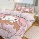 thumbnail image 2 of My Melody Duvet Cover Set 3 Piece Bedding Set Double Sided Printing Decorative Comforter Cover Set, 2 of 5