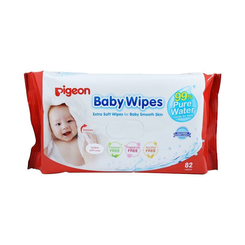 Toallitas Húmedas 99% Agua, Baby Wipes 1 Un Pigeon