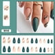 thumbnail image 2 of Glossy Medium Almond Shape Acrylic Fake Nails with Olive Branch Design - Stylish False Nails Decorations Kit for Women, 2 of 3