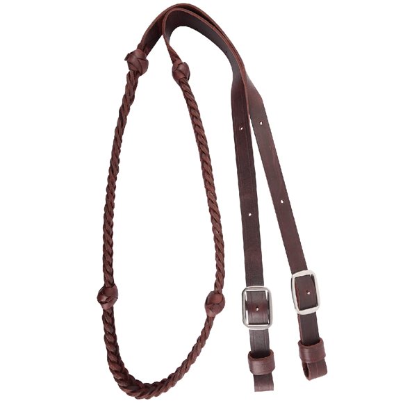 Rienda de barril Martin Saddlery 198 cm 5 trenzas de cuero latigo