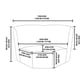 thumbnail image 3 of Funda de asiento ULTICOR Corner Wedge para sofá reclinable en forma de L, 3 of 3