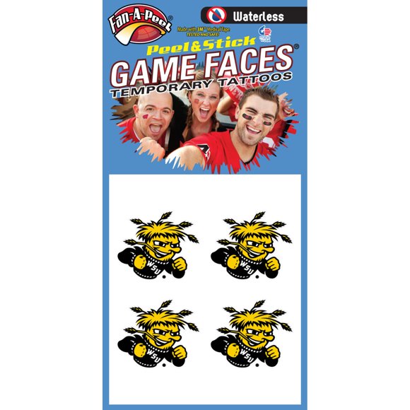 Tatuaje temporal FAN-A-PEEL Wichita State Shockers