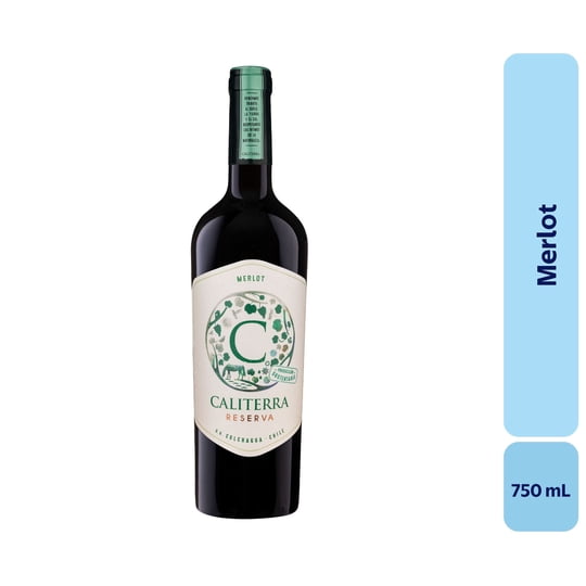 Vino Merlot Botella 750 mL Caliterra