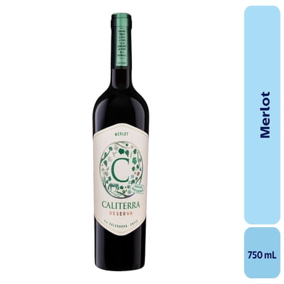 Vino Merlot Botella 750 Ml Caliterra