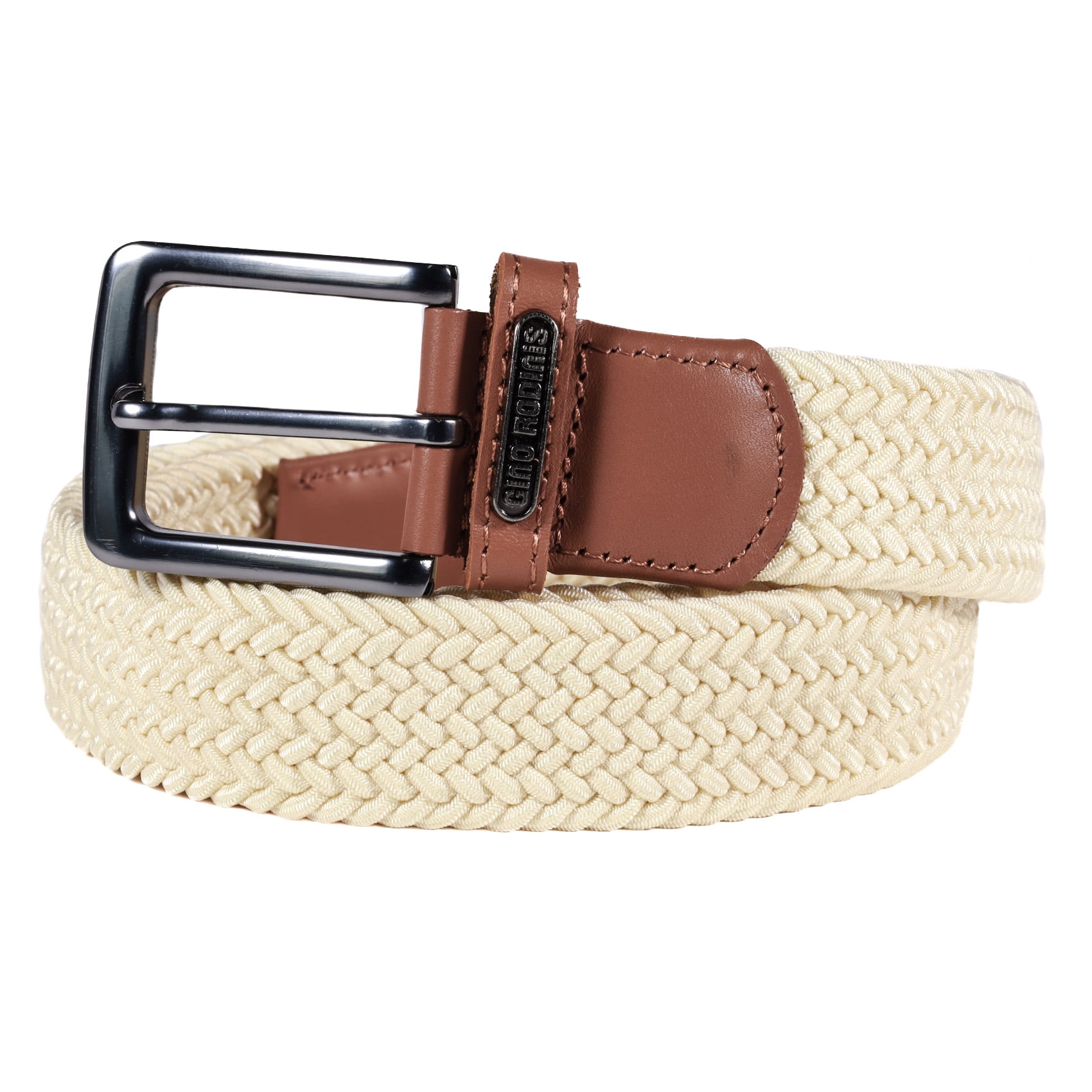 Gino Rodinis - Cinturón Elasticado Hombre 2514 Talla L-xl Crudo