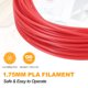 thumbnail image 3 of Uxcell 2 Piezas de Filamento para Bolígrafo 3D, Diámetro de 1.75mm, Longitud de 33 pies, Recargas de Filamento para Bolígrafo de Impresión 3D PLA para Bolígrafo de Impresión 3D de 1.75mm, Rojo, 3 of 7