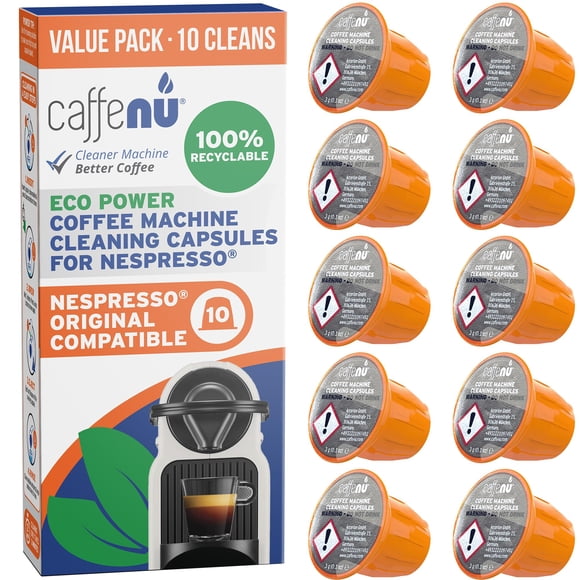 Cápsulas limpiadoras Caffenu para Nespresso Originaline, 10 cápsulas