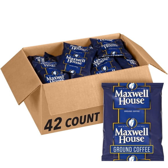 Café molido Maxwell House, paquete de 42 sobres de 43 g