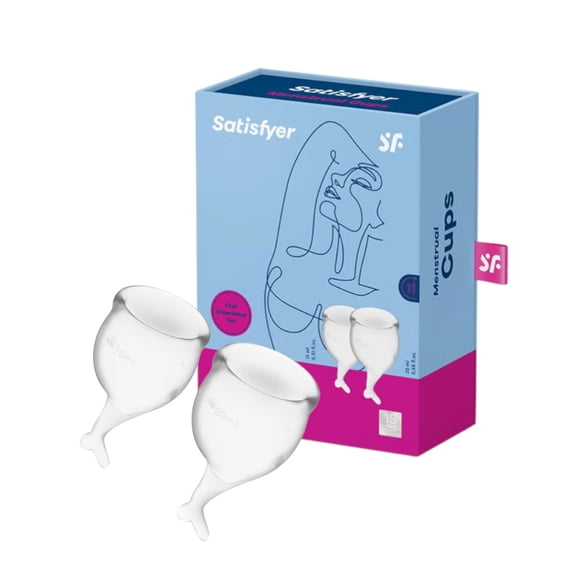 Satisfyer Set de 2 Copitas Menstruales Feel Secure Blanco