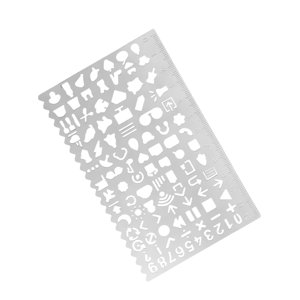 Bothyi - Plantilla De Dibujo Herramienta De Dibujo Regalo De Cumpleaños Hogar Plantilla De Dibujo Ligera Estilo B