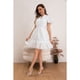thumbnail image 1 of Vestido Corto Mujer Algodon Manga Corta Encaje Casual 0041, 1 of 3