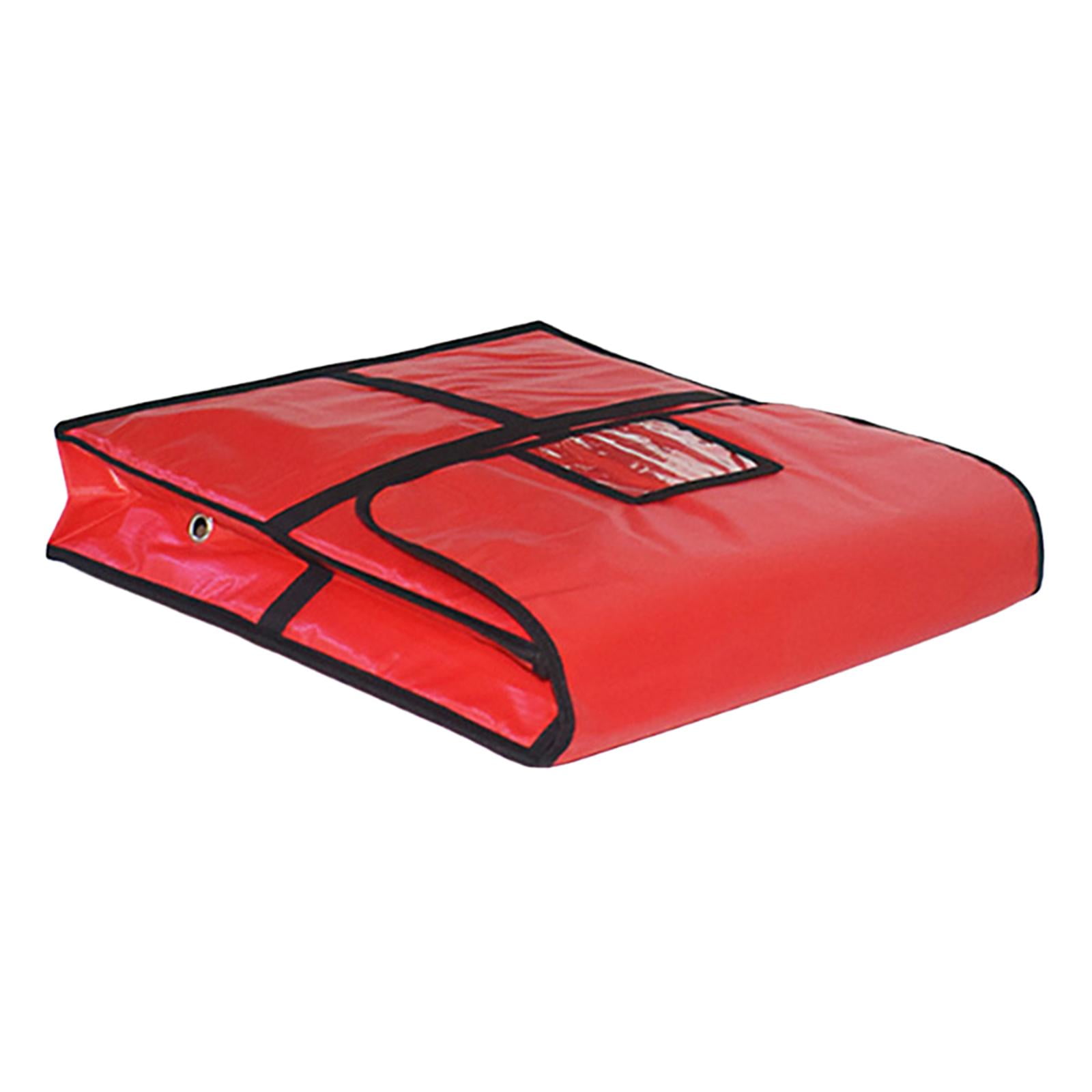 Magideal - Bolsa Aislante Para Entrega De Pizza, Caja Para Pizza Con Ventana De Identificación, Accesorio Versátil Y Duradero, Portador Térmico Para Pizza, Color 58x58x12cm Con Agujero