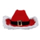 thumbnail image 2 of Sombrero navideño de vaquero con forma de Papá Noel rojo parpadeante para adultos, 2 of 4