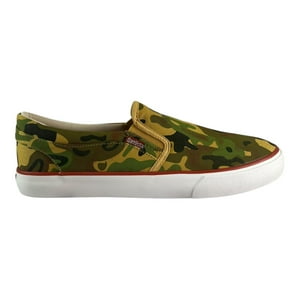 Zapatilla Urbana Gangsta Slip On Verde Camo Hombre Verde 9