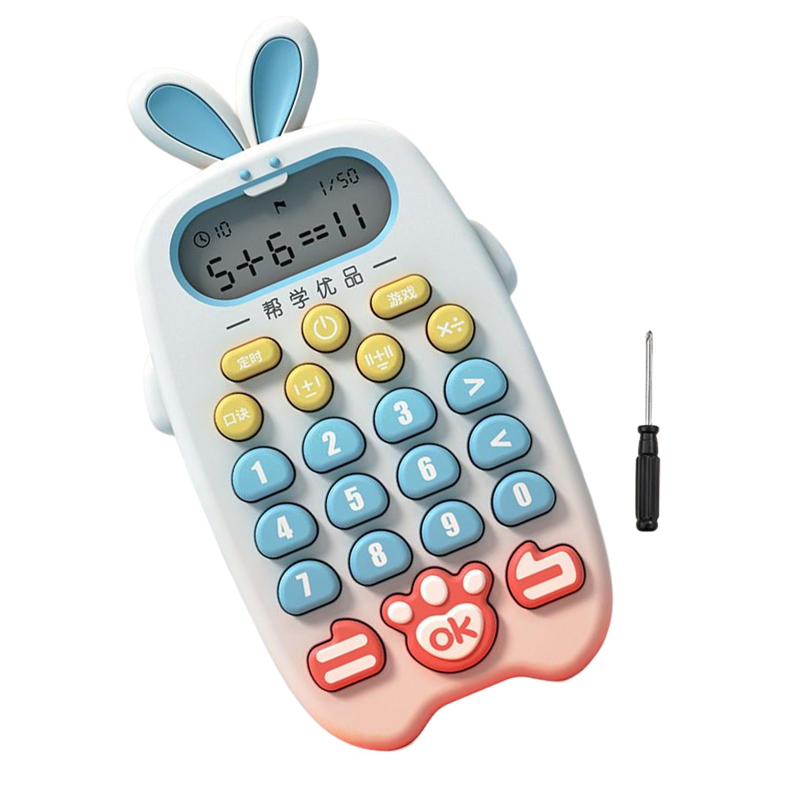 Magideal - Juego Electrónico De Matemáticas, Herramienta De Aprendizaje De Matemáticas En El Aula, Juguete De Entrenamiento Preescolar, Calculadora De Aprendizaj Azul
