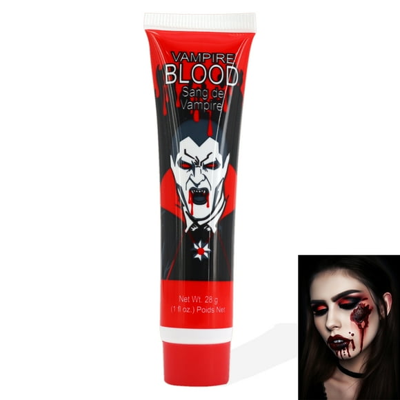 Sangre Falsa Artificial Maquillaje Rostro Halloween 28grs