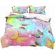 thumbnail image 1 of 3PCS Pink Bedding White Duvet Cover Full Kids Bedding Gold Glitter Crown Castle Fairy Tale Princess Comforter Bedspread Quilt Cover, 1 of 5