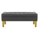 thumbnail image 1 of Banqueta Wood 2c Felpa 01 Gris, 1 of 4