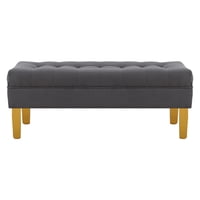 Bodevir - Banqueta Wood 2C Felpa 01 Gris