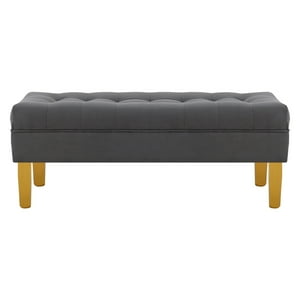 Bodevir - Banqueta Wood 2C Felpa 01 Gris