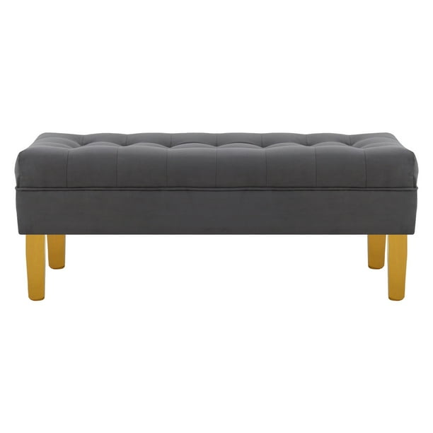 Banqueta Wood 2c Felpa 01 Gris