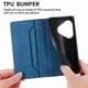 thumbnail image 3 of Funda tipo cartera con bloqueo RFID para Realme GT 6 5G Con tapa abatible, portatarjetas, cierre magnético, TPU y soporte Azul, 3 of 6